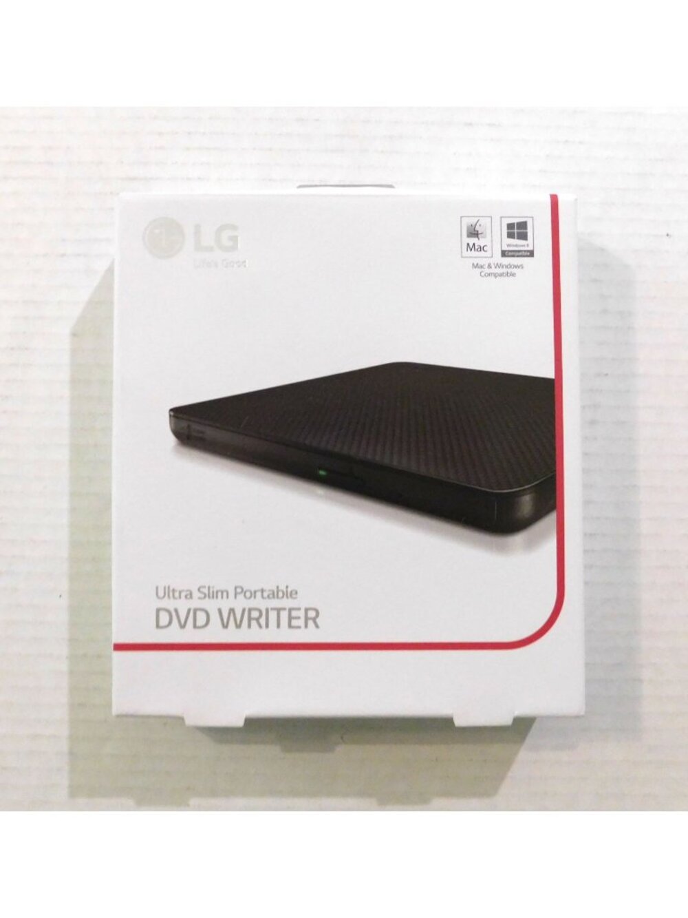 LG Ultra Slim Portable DVD Writer SP80NB60 Mac & Windows Compatible